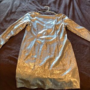 Kardashian’s collection gold dress